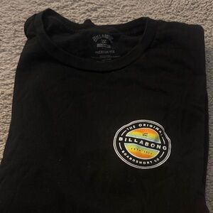 Billabong Black Tee with Logo